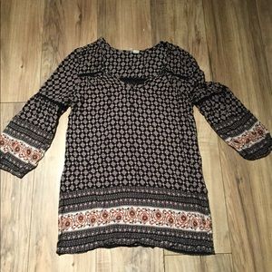 Hobo bell sleeve blouse